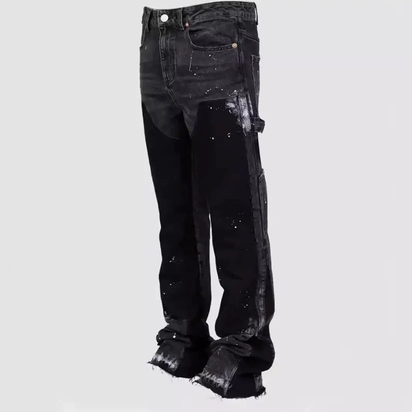 "Black Flared Denim"